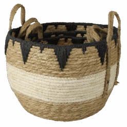 Tarfaya Grass Baskets - Set Of 3 -Home Touch Sale Store 0850 0 1D PhotoRoom
