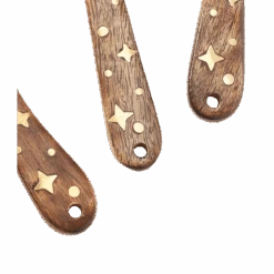 Nakshatra Stars Cheese Knives Set Of 3 - Wood, Brass Inlay -Home Touch Sale Store 166063 6b606014 a891 4b53 9f64 8ce3e9361bad PhotoRoom