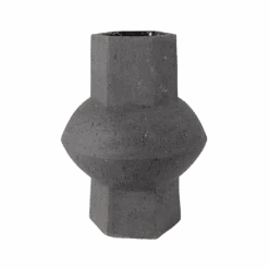 Home Touch Sale Store 21 Oujda Hexagon Black Ceramic Vase