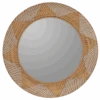 Nidhi Round Natural Basket Wall Mirror