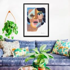 Face 4 Art Print By Justina Blakeney -Home Touch Sale Store 4 d4f3c949 bfc4 4cca b247 bc5984a2480a