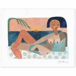 Nude Beach At Sunset Art Print By Justina Blakeney -Home Touch Sale Store Body 07928d77 ff4e 4300 938a cd137adda4a0