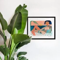 Nude Beach At Sunset Art Print By Justina Blakeney -Home Touch Sale Store Body 1 011c9452 d672 40a7 b8dd 04f35b80152a