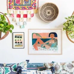 Nude Beach At Sunset Art Print By Justina Blakeney -Home Touch Sale Store Body 2 7b91e13e dbeb 4fa9 9754 530be0c4c073