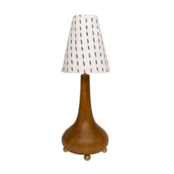 Jungalow Eytan Table Lamp Base In Honey Matte By Like A Lion™ -Home Touch Sale Store JUNGALOW LAMPS EYTAN BROWN ALL SHADES SQUARE