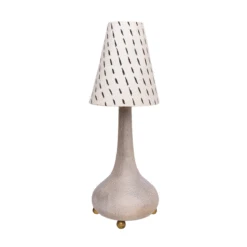 Jungalow Eytan Table Lamp Base In Grey Wash By Like A Lion™ -Home Touch Sale Store JUNGALOW LAMPS EYTAN WHITE ALL SHADES SQUARE