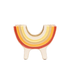 Rainbow Bowl In Neutral By Jungalow® -Home Touch Sale Store JUNGALOW RAINBOW PLANTER GREEN 01