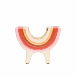 Rainbow Bowl In Pink By Jungalow® -Home Touch Sale Store JUNGALOW RAINBOW PLANTER PINK 02