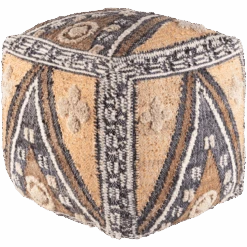 Jute Tan Pouf -Home Touch Sale Store LUPF003 181818 PhotoRoom