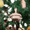 Pink Basket With Tassels Holiday Ornament