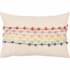 Aziza Lumbar Pillow, Multi-Color
