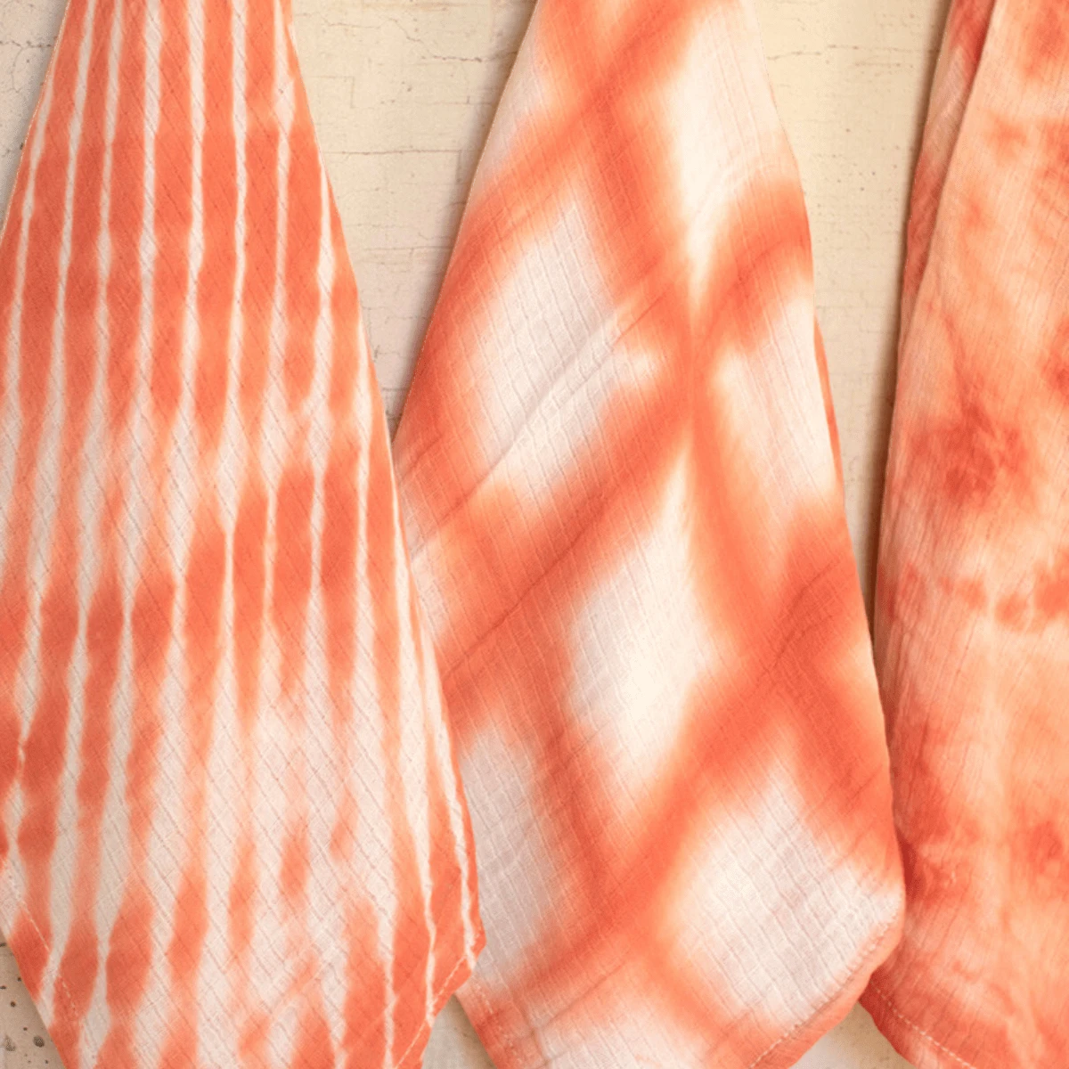 Poppy Hand Dyed Tea Towel Set 3 Poppy Hand Dyed Tea Towel Set - Image 3