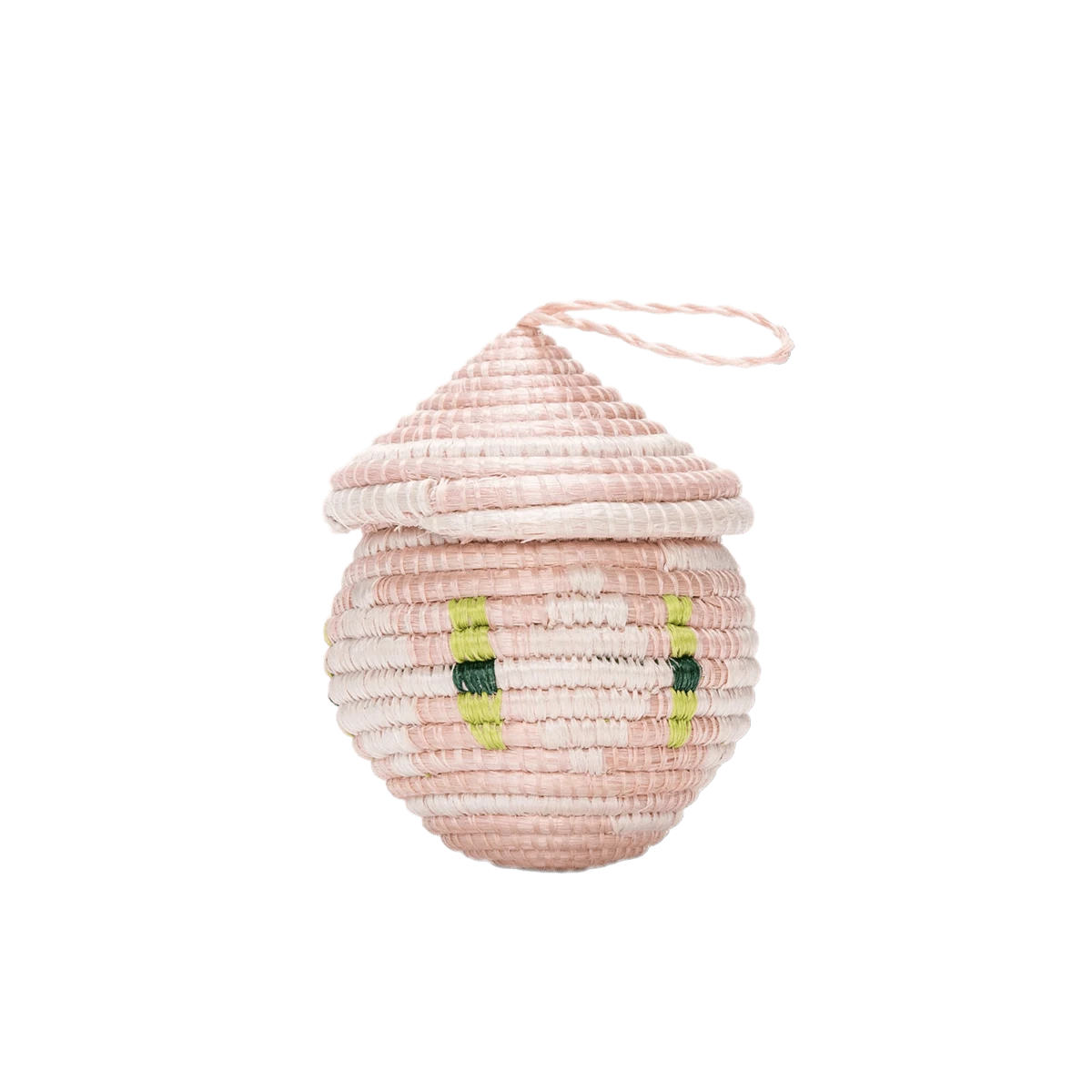 Light Pink Egg Basket Holiday Ornament 2 Light Pink Egg Basket Holiday Ornament - Image 2