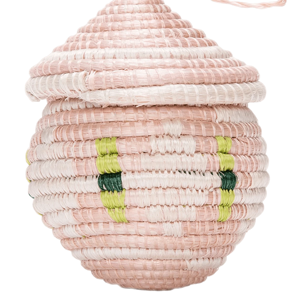 Light Pink Egg Basket Holiday Ornament 3 Light Pink Egg Basket Holiday Ornament - Image 3