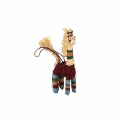 Garnet & Green Giraffe Holiday Ornament -Home Touch Sale Store OO.20127front 1800x1800 PhotoRoom