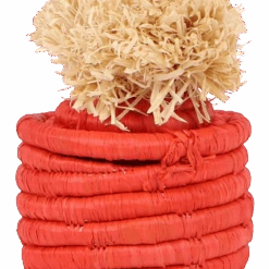 Jolly Red Pom Pom Basket Holiday Ornament -Home Touch Sale Store OO.20139 Detail 1800x1800 PhotoRoom