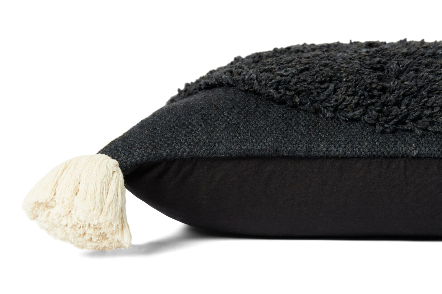 Black Monster Round Pillow By Justina Blakeney® X Loloi 2 Black Monster Round Pillow By Justina Blakeney® X Loloi - Image 2