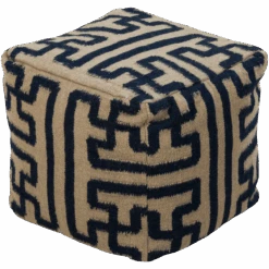 Taman Patterned Pouf