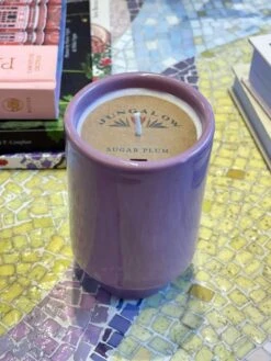 Jungalow Kaya Ceramic Candle - Lavender/Sugar Plum -Home Touch Sale Store PhotoJun222023 40138PM