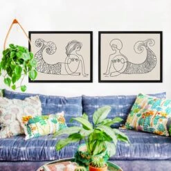 Sisters Of The Sea 2 Art Print By Justina Blakeney -Home Touch Sale Store SistersOfTheSea1 2 36ecf1a0 1cd6 4221 b9d7 b9bbaeeffdba