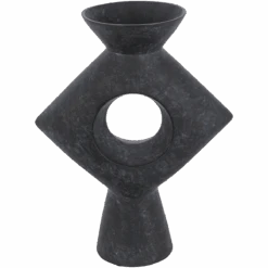 Dark Grey Putra Vase -Home Touch Sale Store YAG 008 PhotoRoom