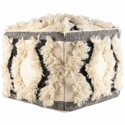 Zig Zag Shag Pouf -Home Touch Sale Store appf005 detail profile PhotoRoom