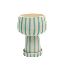 Jungalow Kaya 3-Piece Ceramic Planter By Justina Blakeney™ 18 Jungalow Kaya 3-Piece Ceramic Planter By Justina Blakeney™ -Home Touch Sale Store aquastripekayaplanter