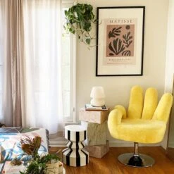 Jungalow Black Stripe Mali Zig Zag Stool By Justina Blakeney™ -Home Touch Sale Store blackstripestool