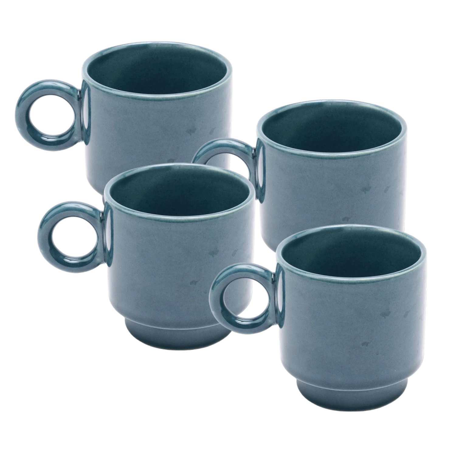 Jungalow Kaya Ceramic Mug Set, Blue By Justina Blakeney™ 1 Jungalow Kaya Ceramic Mug Set, Blue By Justina Blakeney™