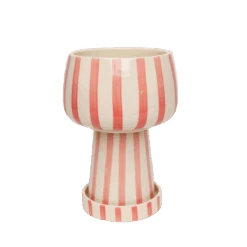 Jungalow Kaya 3-Piece Ceramic Planter By Justina Blakeney™ 24 Jungalow Kaya 3-Piece Ceramic Planter By Justina Blakeney™ -Home Touch Sale Store coralstripedkayaplanter