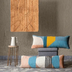 Hadley Geometric Lumbar Pillow -Home Touch Sale Store day one1101 PhotoRoom