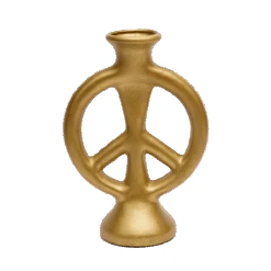 Jungalow Peace Vase By Justina Blakeney™ -Home Touch Sale Store gold
