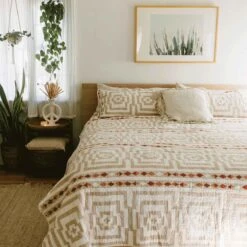 Cream Hypnotic Quilt Set By Jungalow® -Home Touch Sale Store hypnoticcream2 a88515a5 ee8c 47ee 9d3e cfeaab767db0