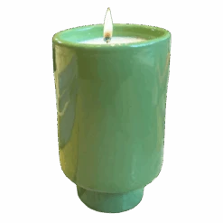 Jungalow Kaya Ceramic Candle - Matcha Green/Pomegranate Sage