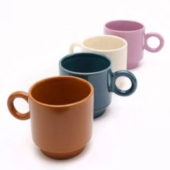 Jungalow Kaya Ceramic Mug Set, Multi By Justina Blakeney™ -Home Touch Sale Store mugs
