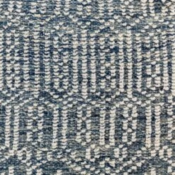 Navy Putri Hand Knotted Pouf -Home Touch Sale Store nbpf003 detail swatch