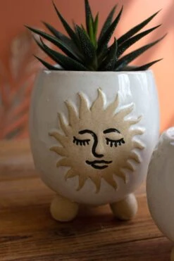 Ceramic Sun Planter Set 6 Ceramic Sun Planter Set -Home Touch Sale Store planter3