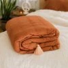 Jungalow Sol Natural Dyed Quilt In Rust By Like A Lion™