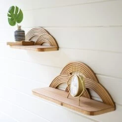 Arched Cane Shelf Set 5 Arched Cane Shelf Set -Home Touch Sale Store shelf4