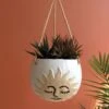 Sun Ceramic Hanging Planter