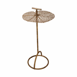 Brass Lace Leaf Accent Table -Home Touch Sale Store tablebrass PhotoRoom