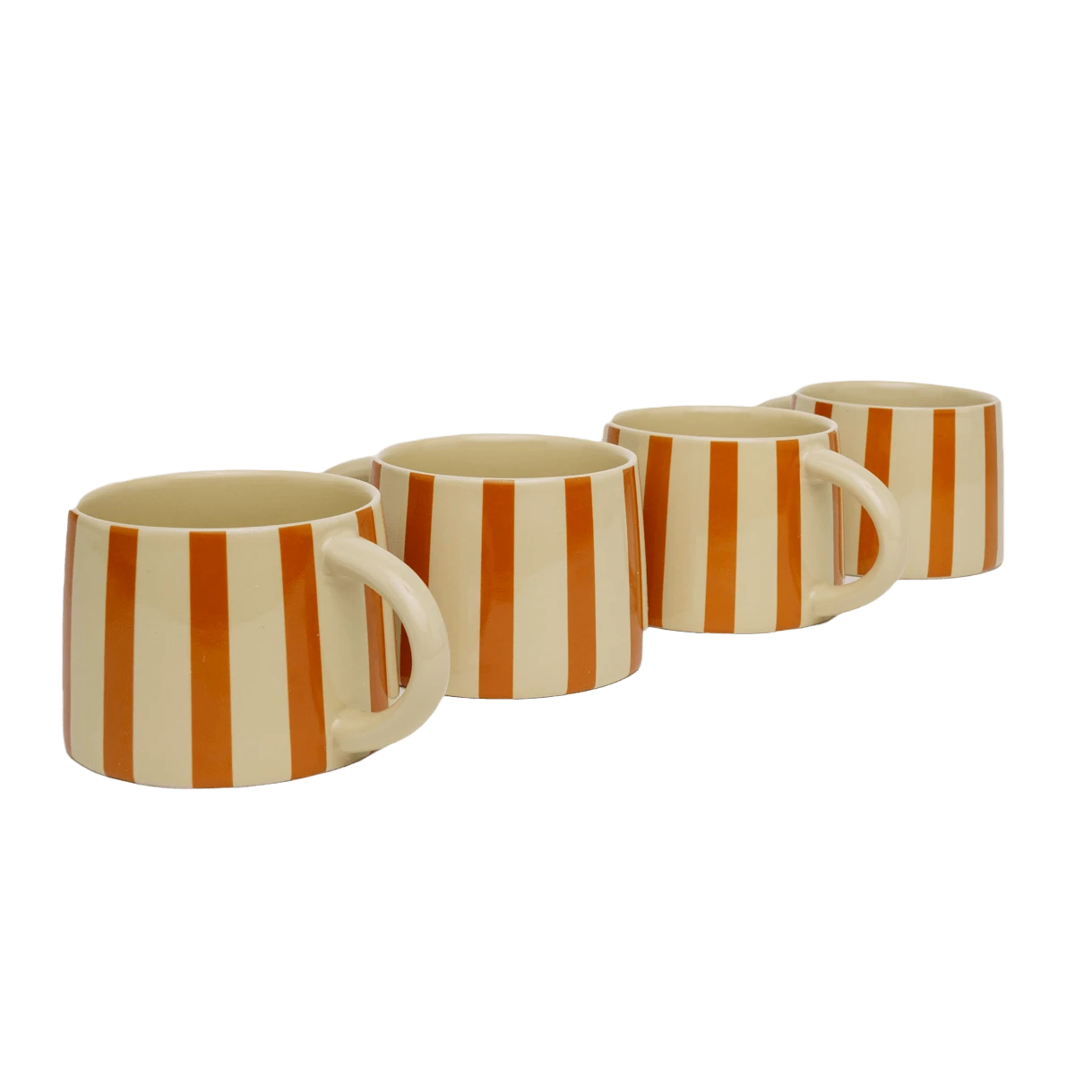 Jungalow Tierra Striped Mug Set In Amber 4 Jungalow Tierra Striped Mug Set In Amber - Image 4