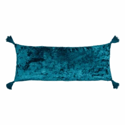 Blue Velvet Lumbar Pillow